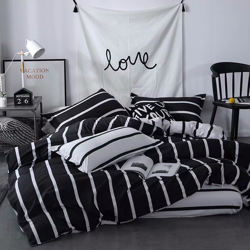 Luxury Nordic style Cotton Microfiber Duvet cover set_2