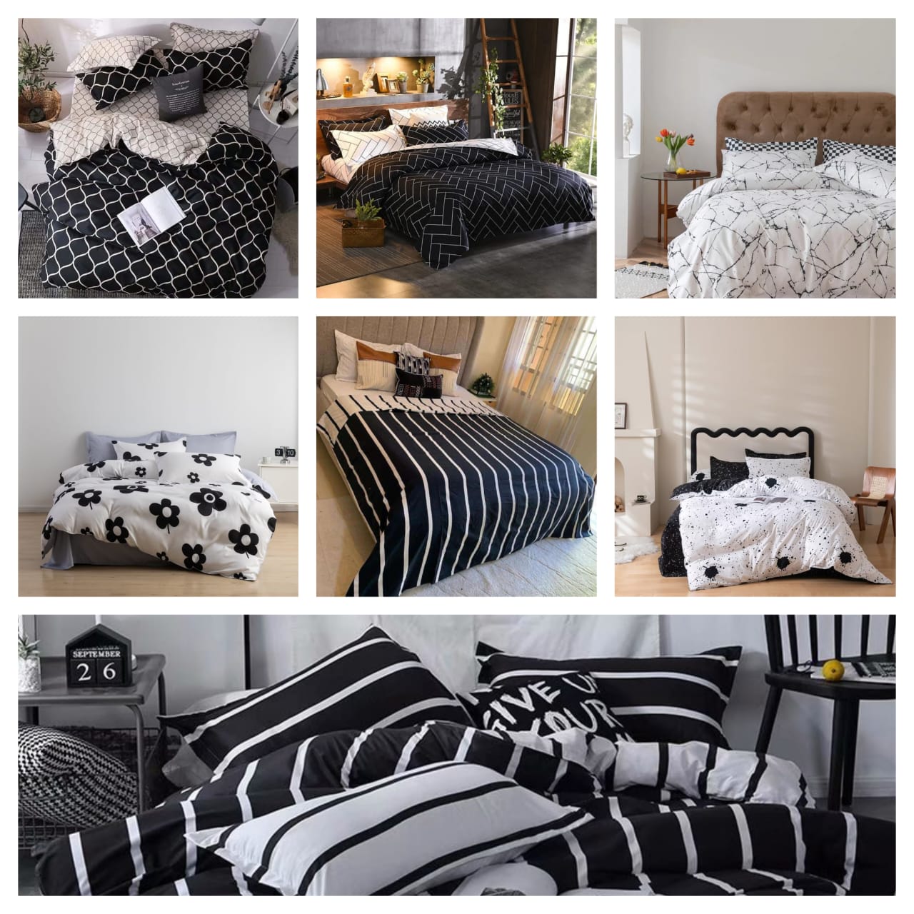 Luxury Nordic style Cotton Microfiber Duvet cover set_1
