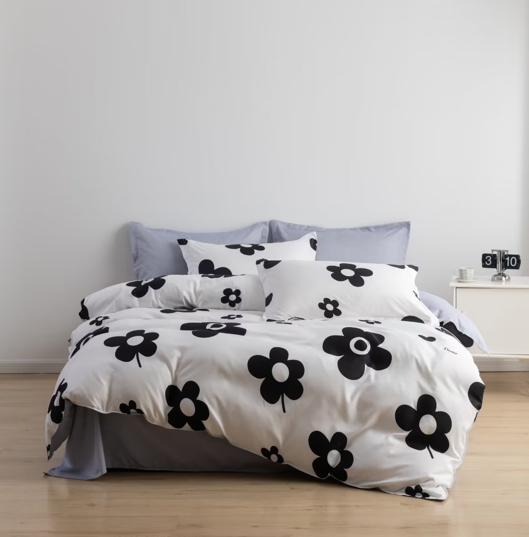 Luxury Nordic style Cotton Microfiber Duvet cover set_5