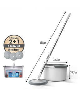 360⁰ Micro fiber spin mop with water separation bucket 