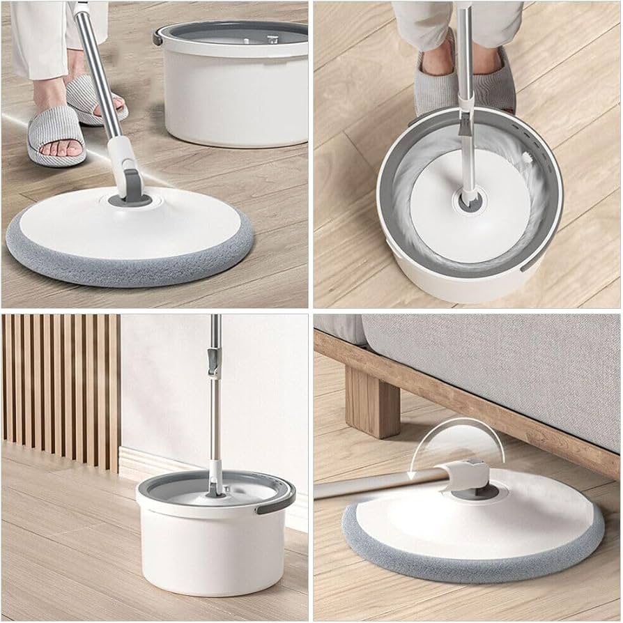 360⁰ Micro fiber spin mop with water separation bucket _3