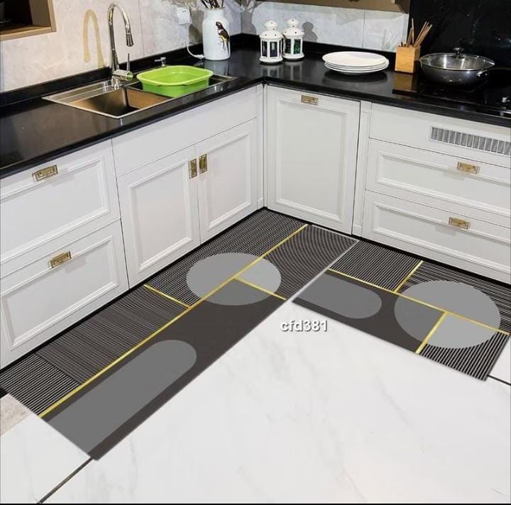 2pcs kitchen mats with rubber super non-slip underside_1