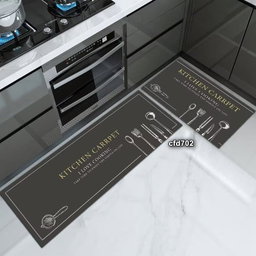 2pcs kitchen mats with rubber super non-slip underside
