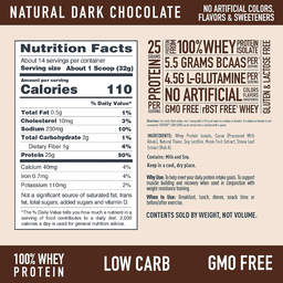Iso Pure dark chocolate 1lb NATURE BEST
