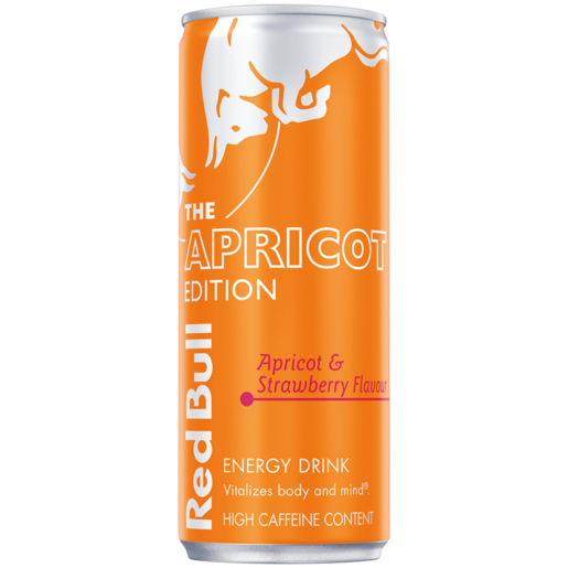 RED BULLTHE APRICOT EDITON APRICOT & STRAWBERRY ENERGY DRINK 250ML