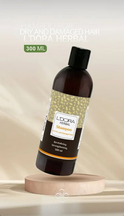 L'DORA HERBAL SHAMPOO FOR DRY AND DAMAGED HAIR, 300ml