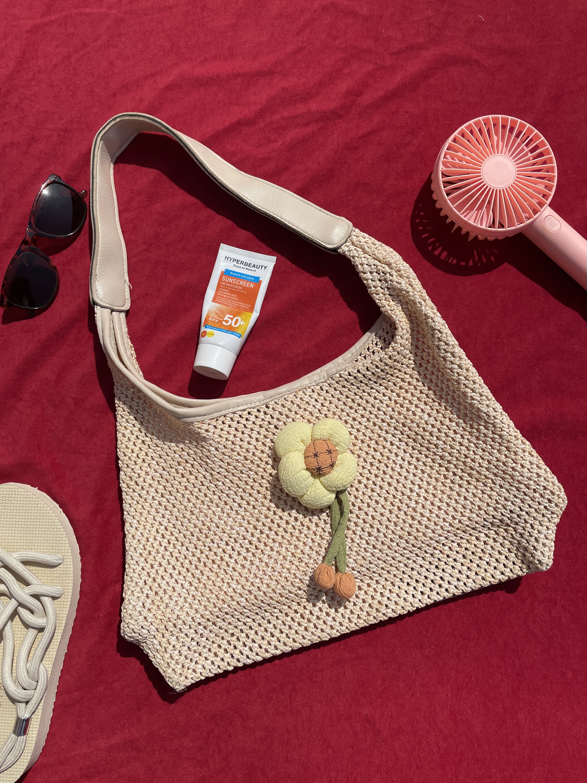Shoulder bag raphia _0