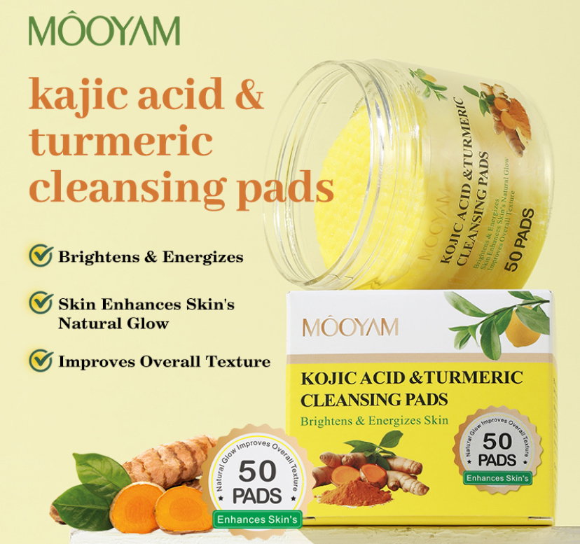 Turmeric &Kojic acid cleansing pads 