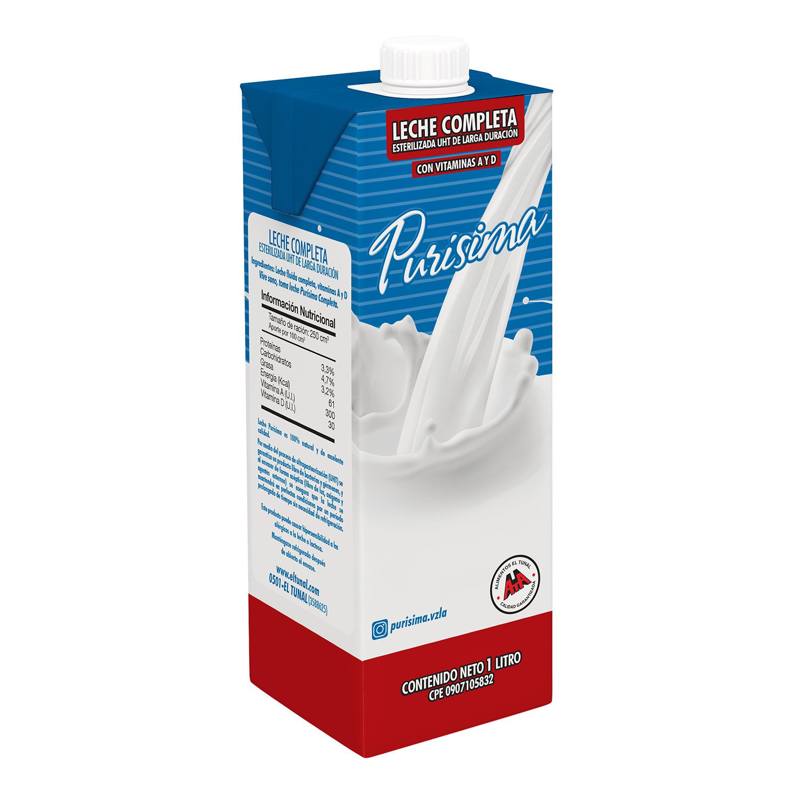LECHE TUNAL UHT 1LT COMPLETA