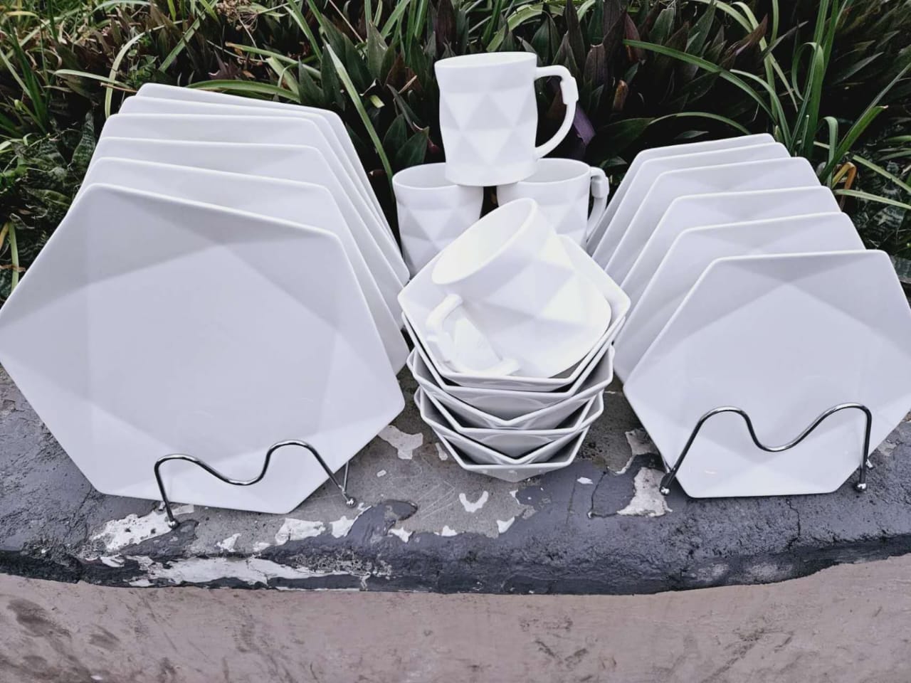 New hexagon dinner set high quality mug_0