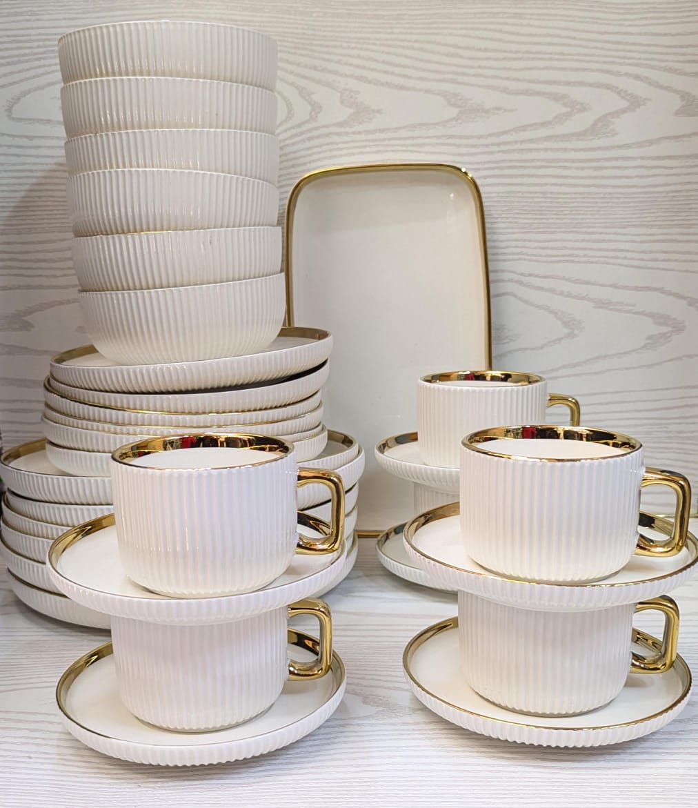 32pcs Elegant  European Porcelain Dinner set _0