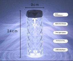 Acrylic high quality intelligent Humidifier  with dime lights