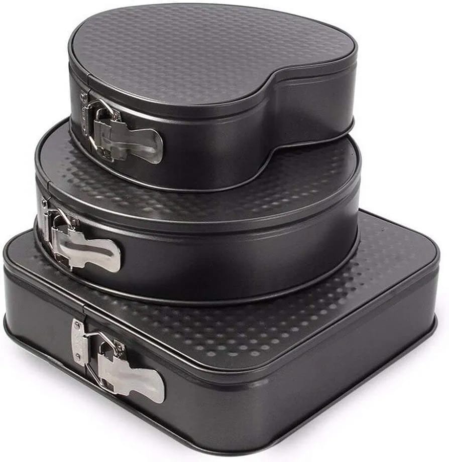 High quality nonstick 3pcs cake mould/baking tins _2