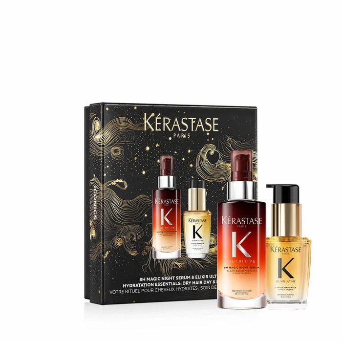 Kerastase Luxury Duo Holiday Gift Set Nutritive 8h Magic Night Serum & ElIxir Ultime Hair Oil_0