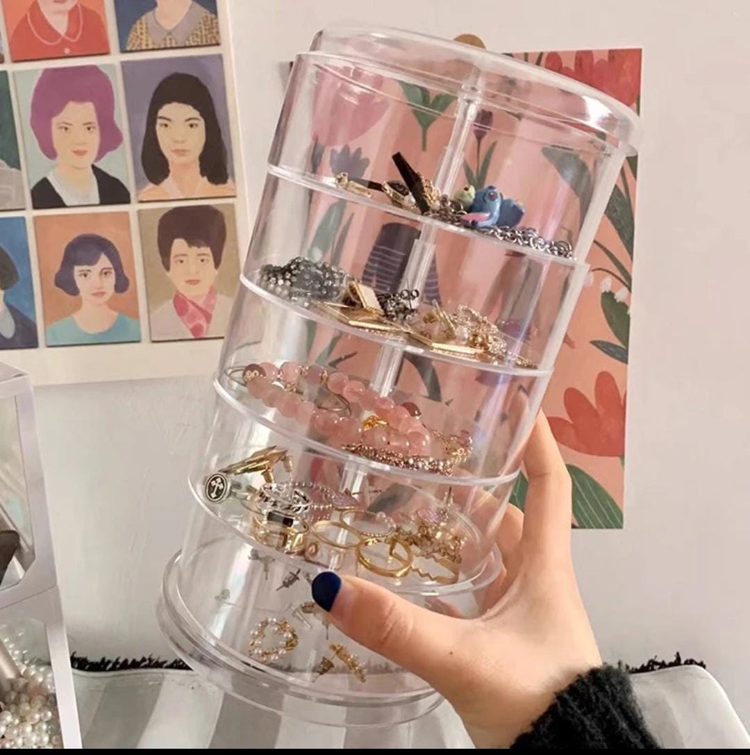 Acrylic rotating Jewellery holder_1