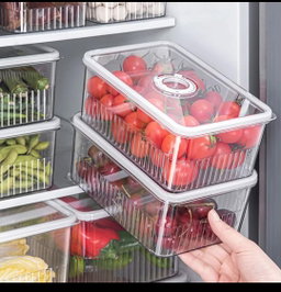 Acrylic fridge storage containers