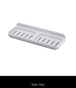 Wall-Mounted Self-Adhesive Bathroom Soap Dish Storage Organizer 