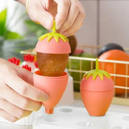 6 Grids strawberry ice Cream popsicle Mold 