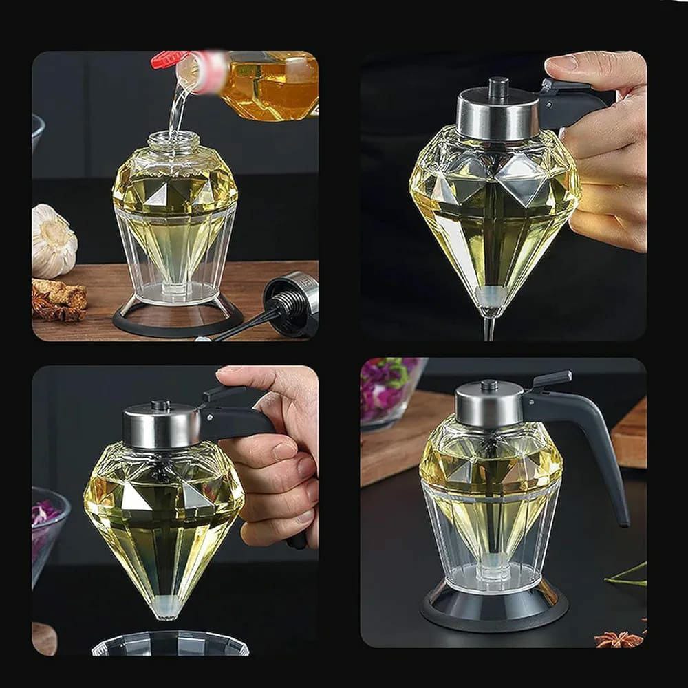 Exquisite diamond honey dispenser/ oil oil dispenser