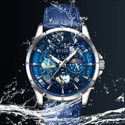 **Montre de luxe Poedagar™ 100% Cuir**