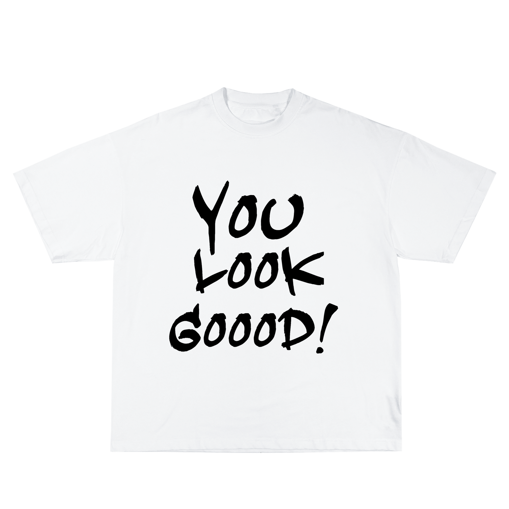 Look goood! White oversized tee _0