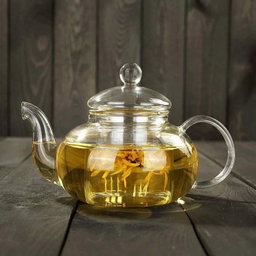 High Borosilicate glass tea/Coffee pot with stainless steel glass filter infuser 