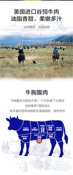 美国谷饲肥牛火锅片 1.3kg 预定 冷链（预计1月初到货）