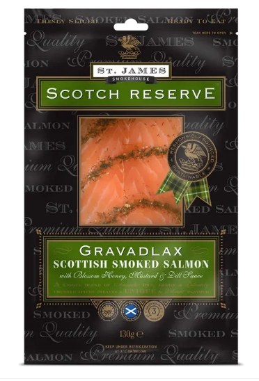 St James Smokehouse Smoked Salmon : Gravadlax (114g)_1
