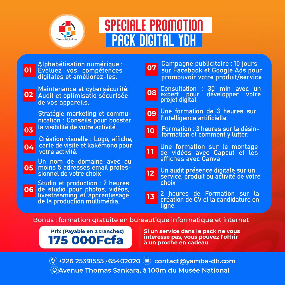 13 Services Dans Le Digital pour le prix d'1