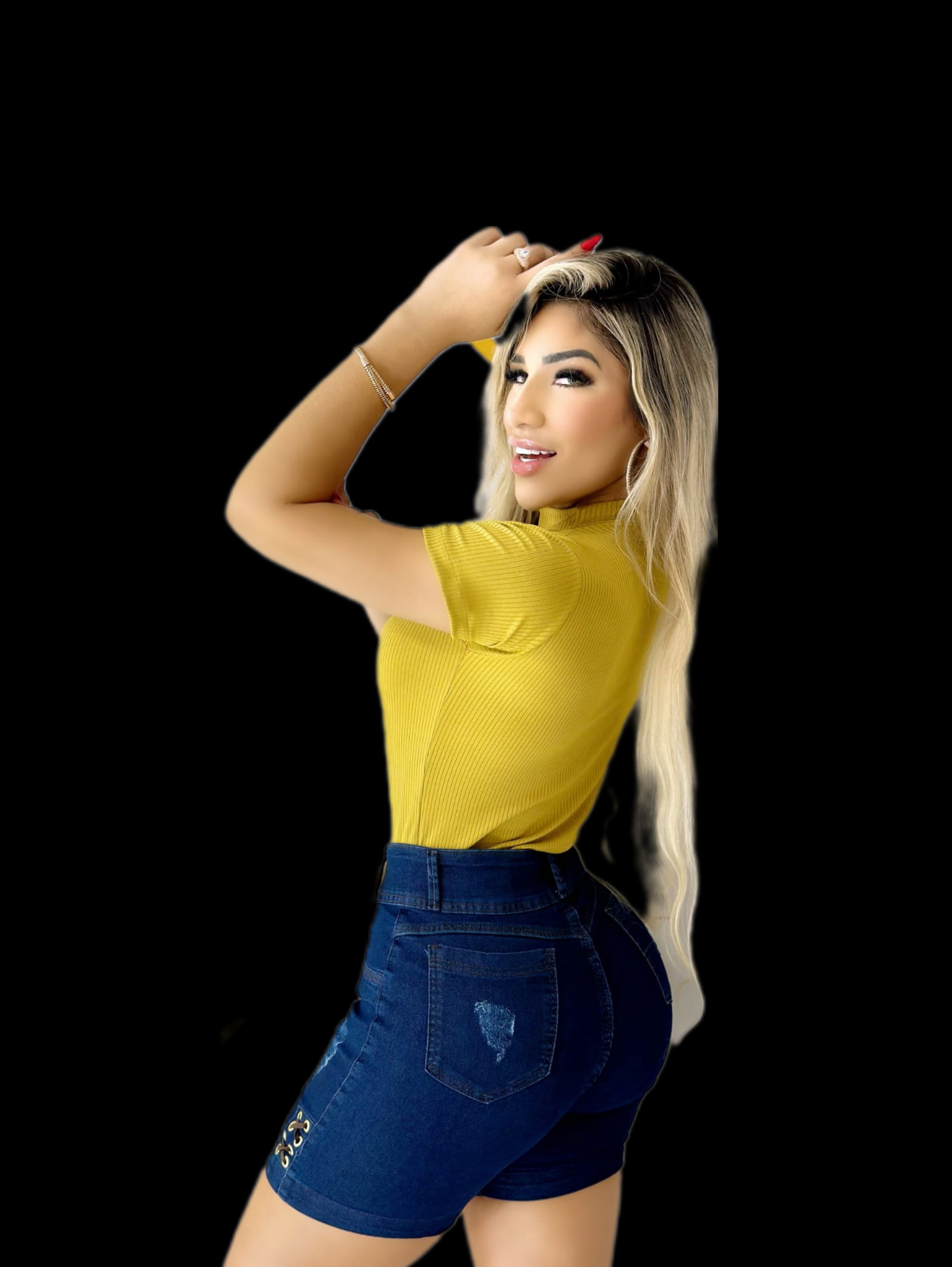 Conjunto de Short jeans & Blusinha _1