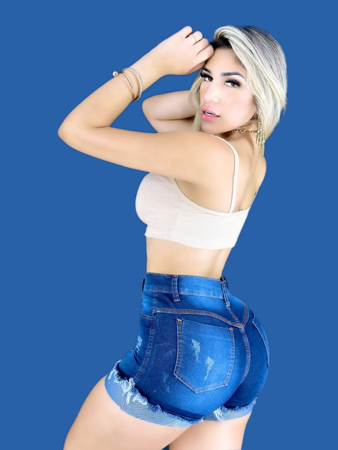 Short jeans feminino 