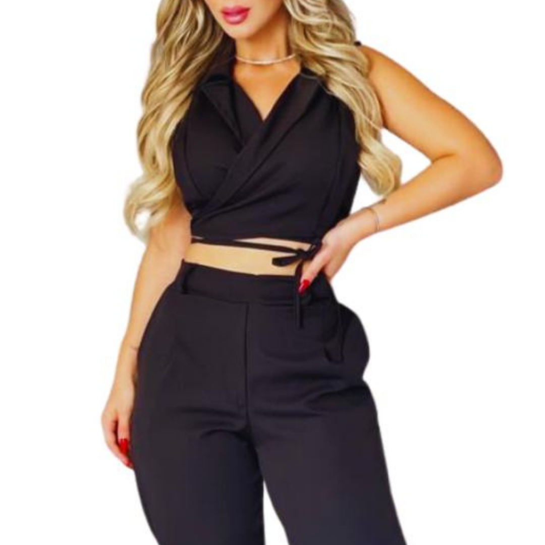 Conjunto feminino calça $ Top_0