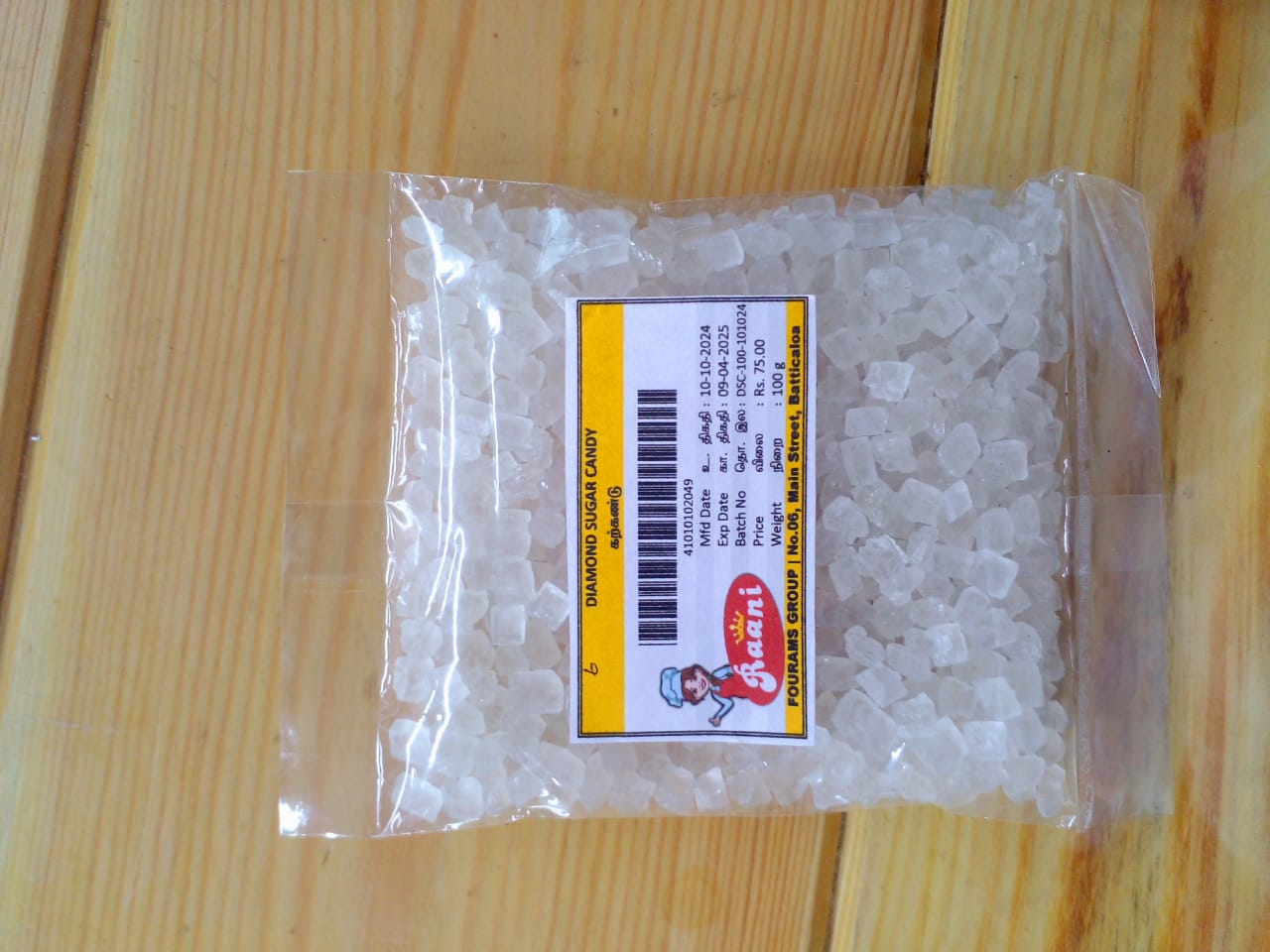 RAANI DIAMOND SUGAR CANDY 100G