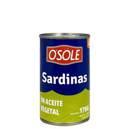 SARDINAS EN ACEITE VEGETAL OSOLE 170GR
