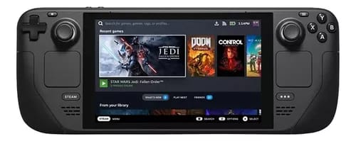 Consola Portatil Steam Deck Apu Amd Ram 16gb 64gb Lcd Ips 7 Color Negro_0