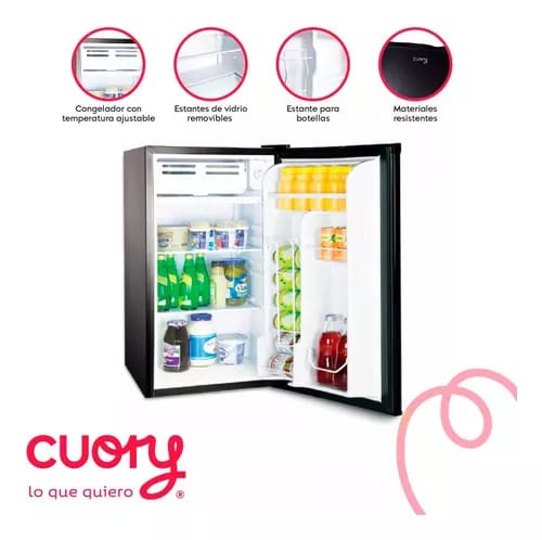 Cuory Refrigerador Frigobar Con Capacidad De 91 Litros Color Negro 127 VBC-90SU_4