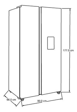 Refrigerador Xpert Inverter Side By Side Con Dispensador