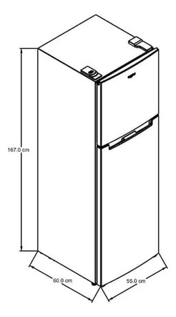 Refrigerador Whirlpool 9 Pies Top Mount 2 Puertas Xpert Inve