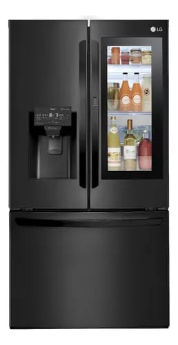 Refrigerador No Frost French Door LG Gm78sxt Instaview 660l Color Negro
