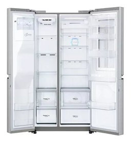 Refrigerador con freezer inverter LG LS74SXSX color stainless steel con capacidad de 690L 127V