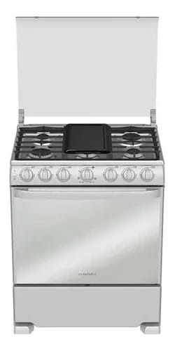 Cocina MabeEM7662CFI color plateado con puerta con visor_1