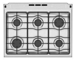 Cocina Mabe ProfesionalEM7646BSIS1 color plateado con puerta con visor 127V