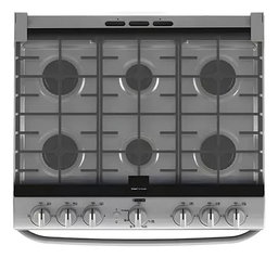 Estufa De Piso Mabe 30 Pulgadas Gris Emh7602jss0 Color Blanco