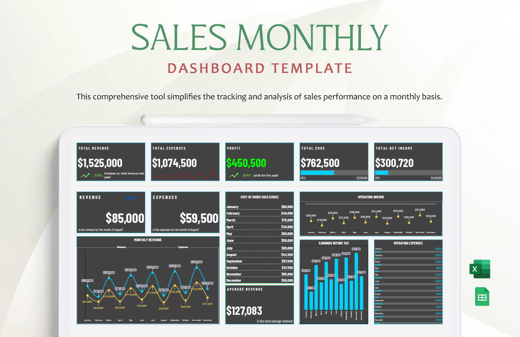Monthly Sales Dashboard_0