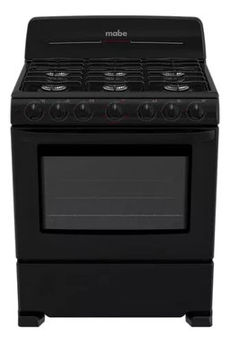 Cocina Mabe DiseñoEM7630BAP color negro con puerta con visor 127V