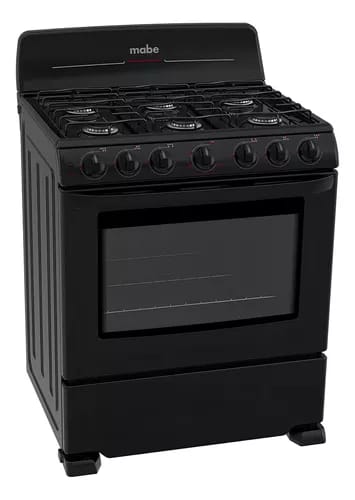 Cocina Mabe DiseñoEM7630BAP color negro con puerta con visor 127V