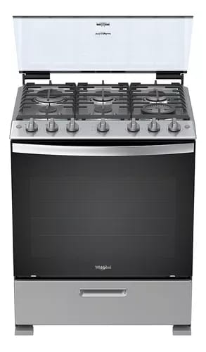 Estufa Xpert Flamma Al Piso Whirlpool 6 Quemadores Color Gris_0