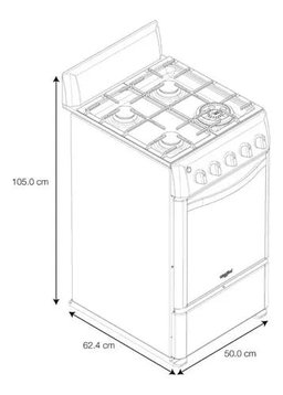 Estufa Al Piso 20 Whirlpool Xpert Flamma Wwr500s Silver Color Gris acero