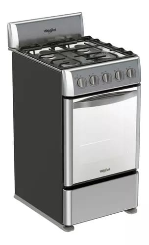 Estufa Al Piso 20 Whirlpool Xpert Flamma Wwr500s Silver Color Gris acero_1