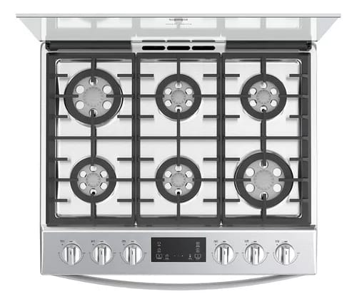 Cocina WhirlpoolWFR7400S color gris acero con puerta con visor 127V_6